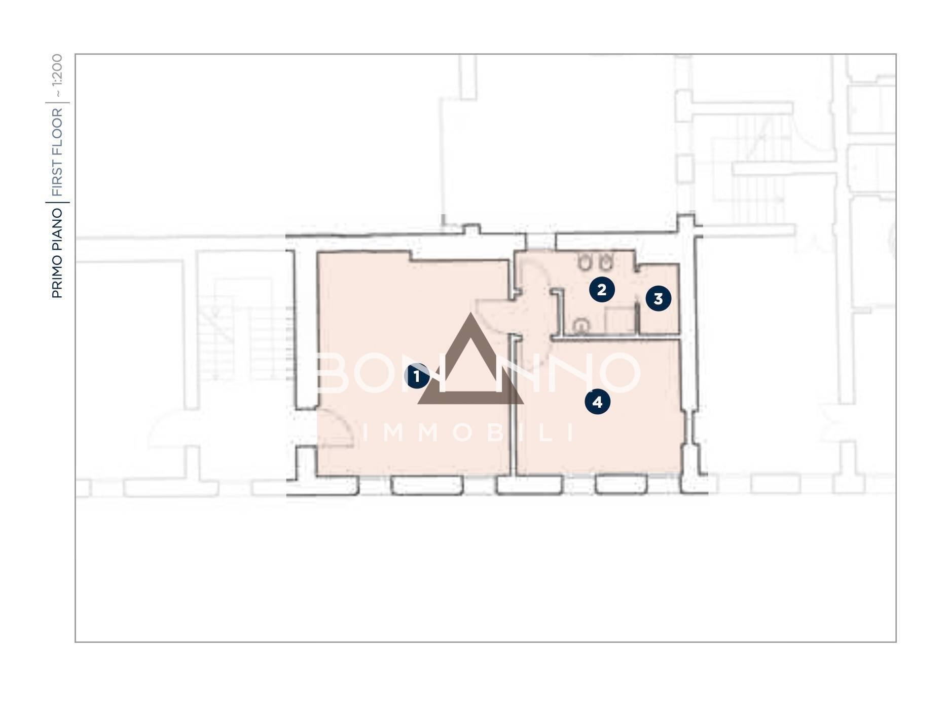 Foto 22 - Bilocale PIAZZA DALL'ARMI
 
1, Montebelluna - planimetria 1