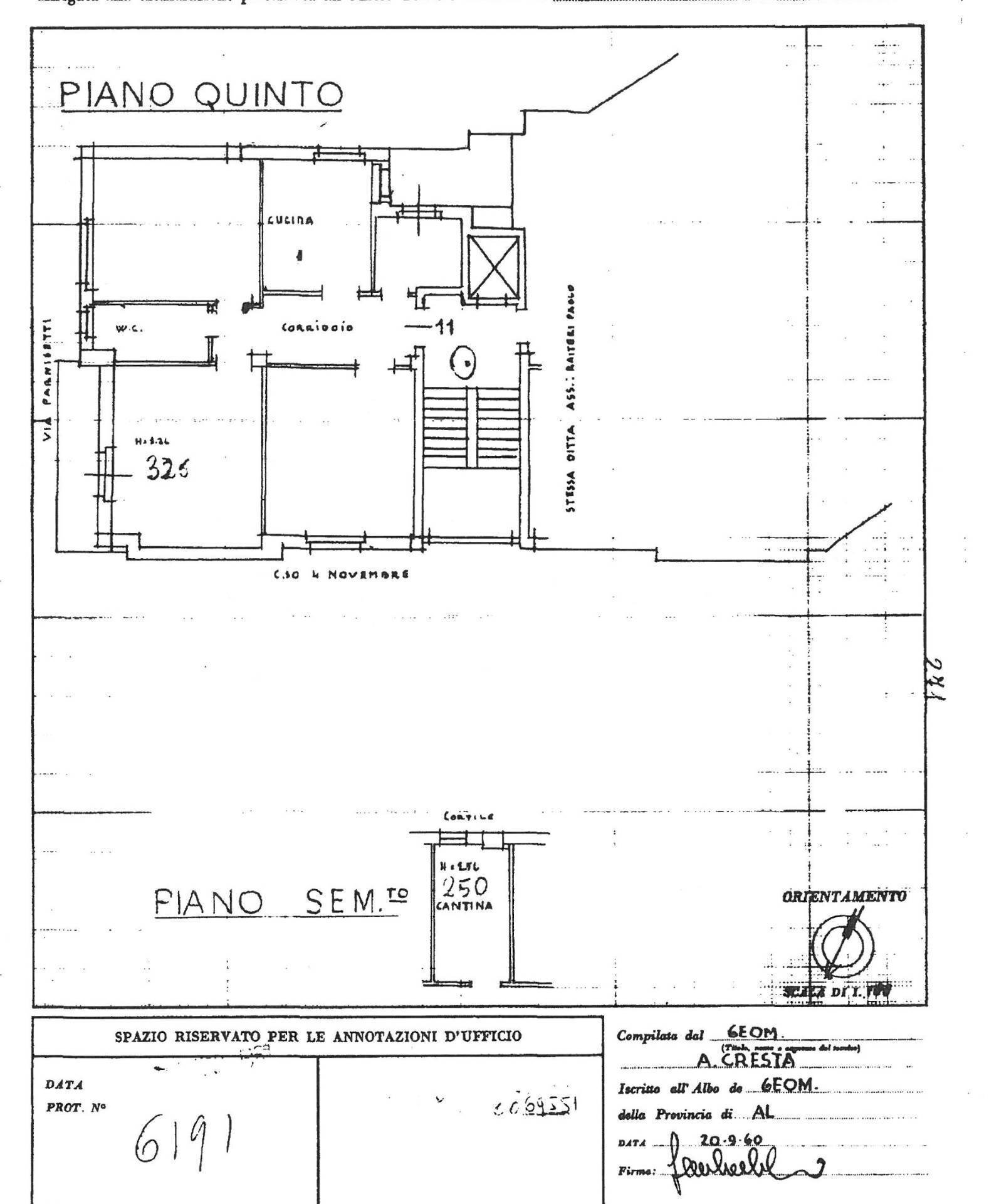 Foto 23 - Quadrilocale Alessandria - planimetria 1