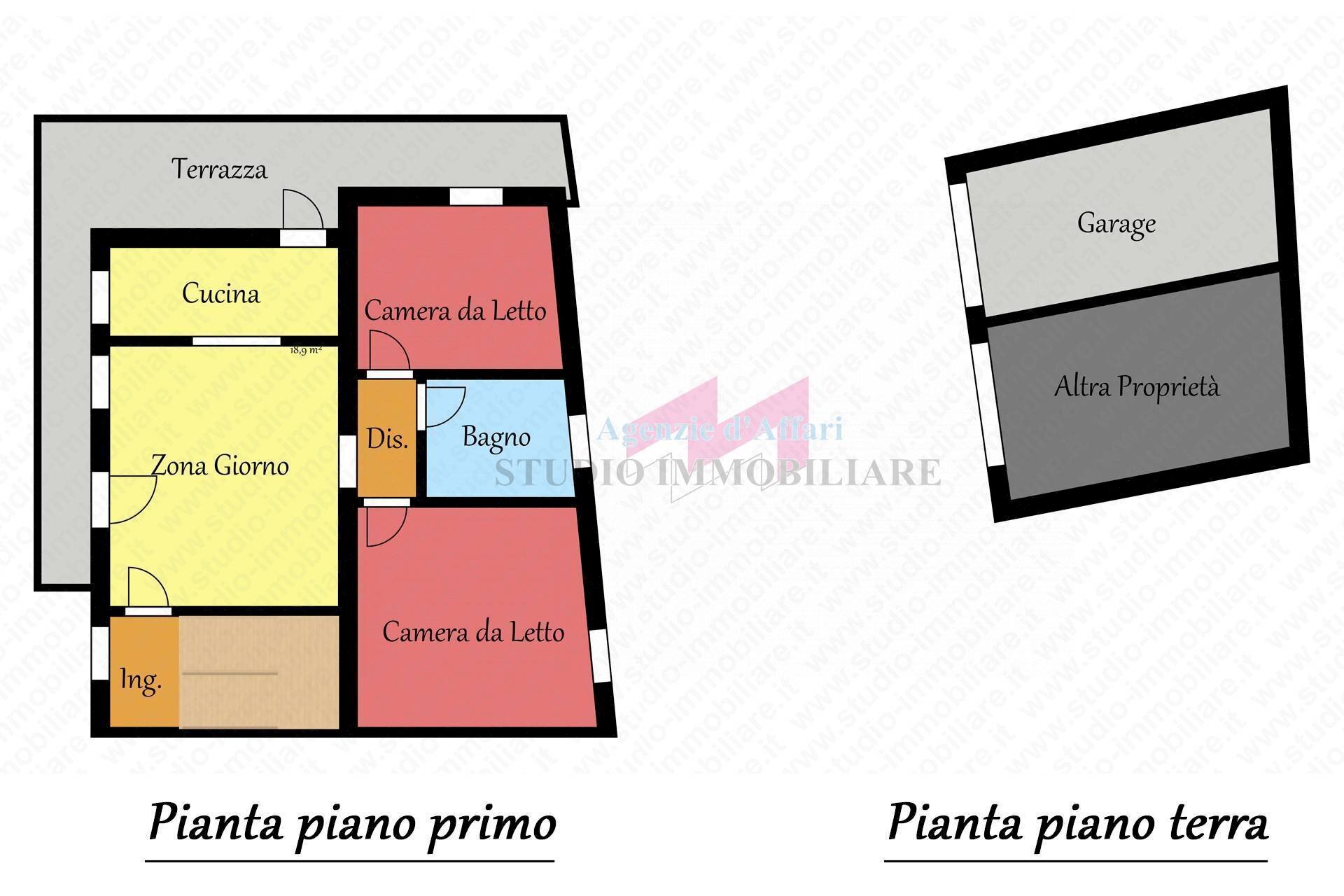 Foto 9 - Appartamento Vicolo Capitello
 
1, Melara - planimetria 1