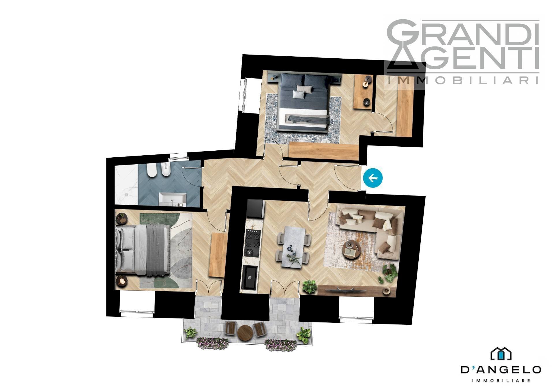 Foto 11 - Appartamento Corte Sgarzarie
 
4, Verona - planimetria 1