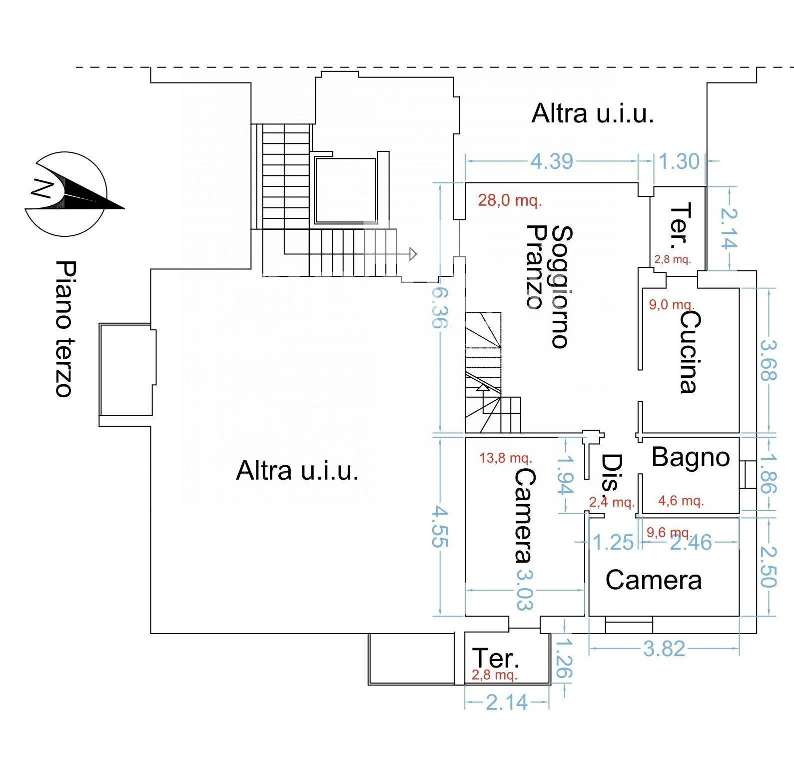 PLANIMETRIA - Quadrilocale via Dei Tulipani, Venezia - planimetria 1
