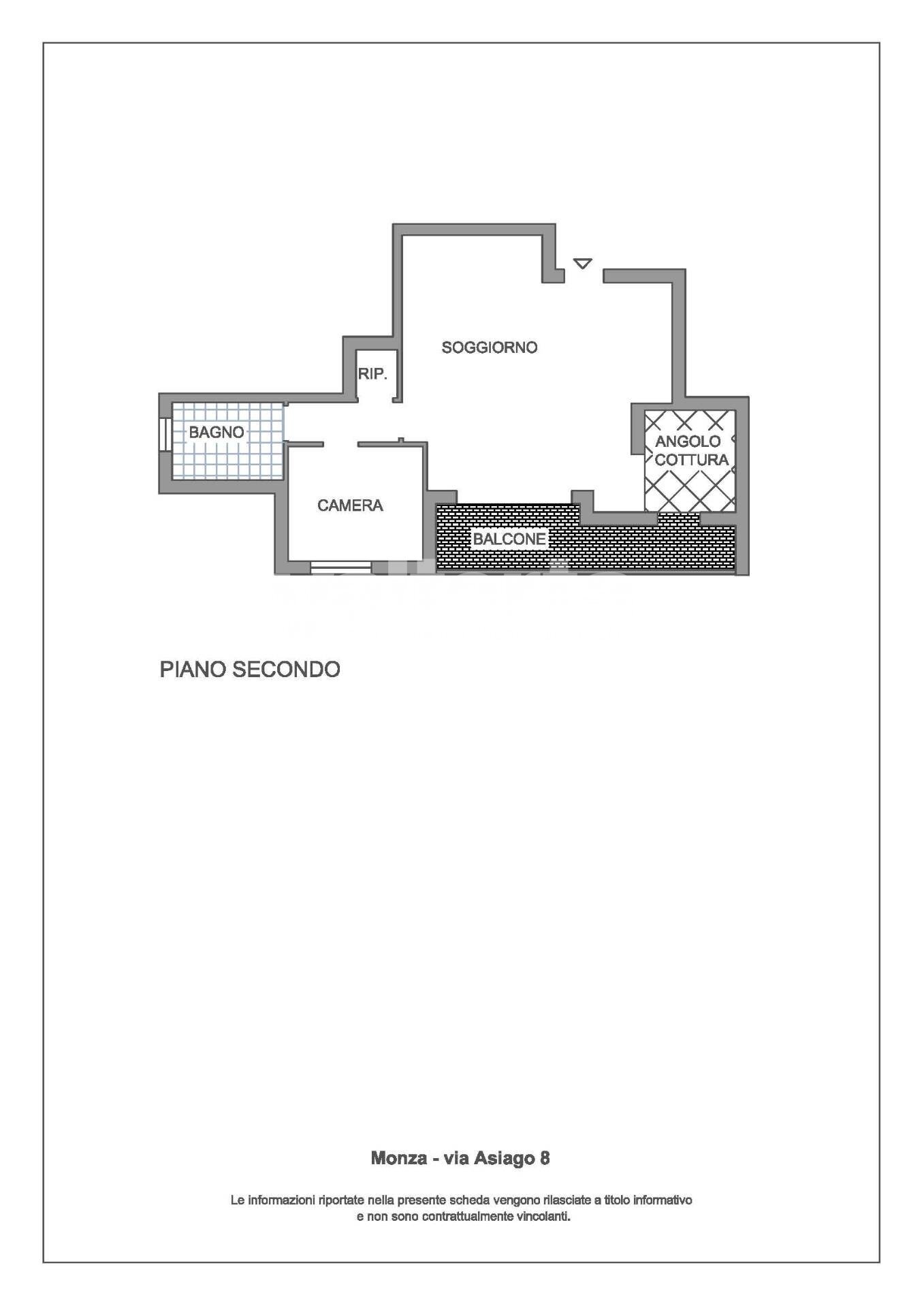 Foto 15 - Bilocale via Asiago
 
8, Monza - planimetria 1