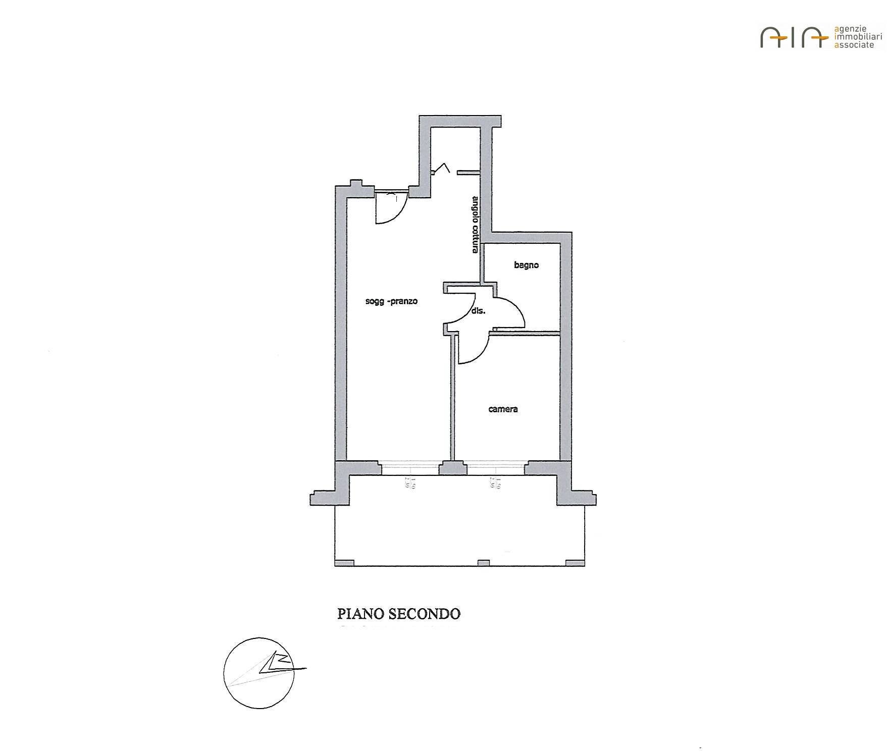 Foto 30 - Bilocale Via Giuseppe Parini, Grottammare - planimetria 1