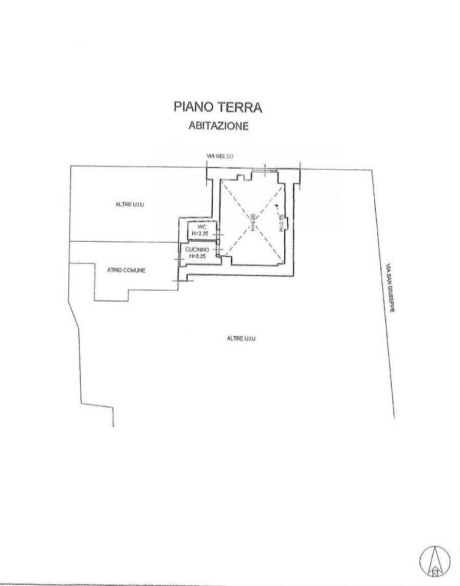 Foto 37 - Monolocale Via Gelso
 
63, Giovinazzo - planimetria 1