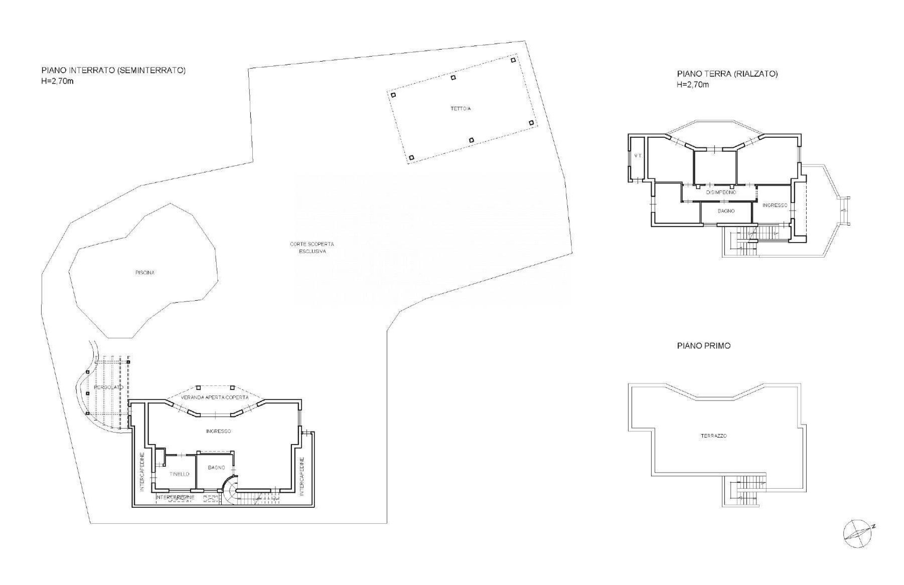 Foto 57 - Villa Strada Comunale Fusella
 
Nc, Polignano a Mare - floor plans 1