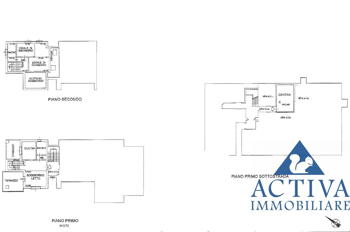 Foto 46 - Three-room apartment Via Santa Sofia
 
226, Cislago - floor plans 1