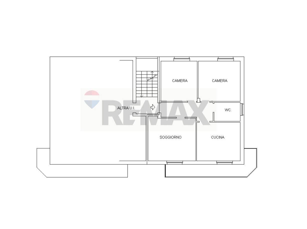 Pianta 2D - Trilocale via Cividale
 
15, Rho - planimetria 1