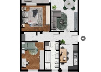 Pianta 2D - Three-room apartment Via Terrazzano
 
24, Rho - photo 41
