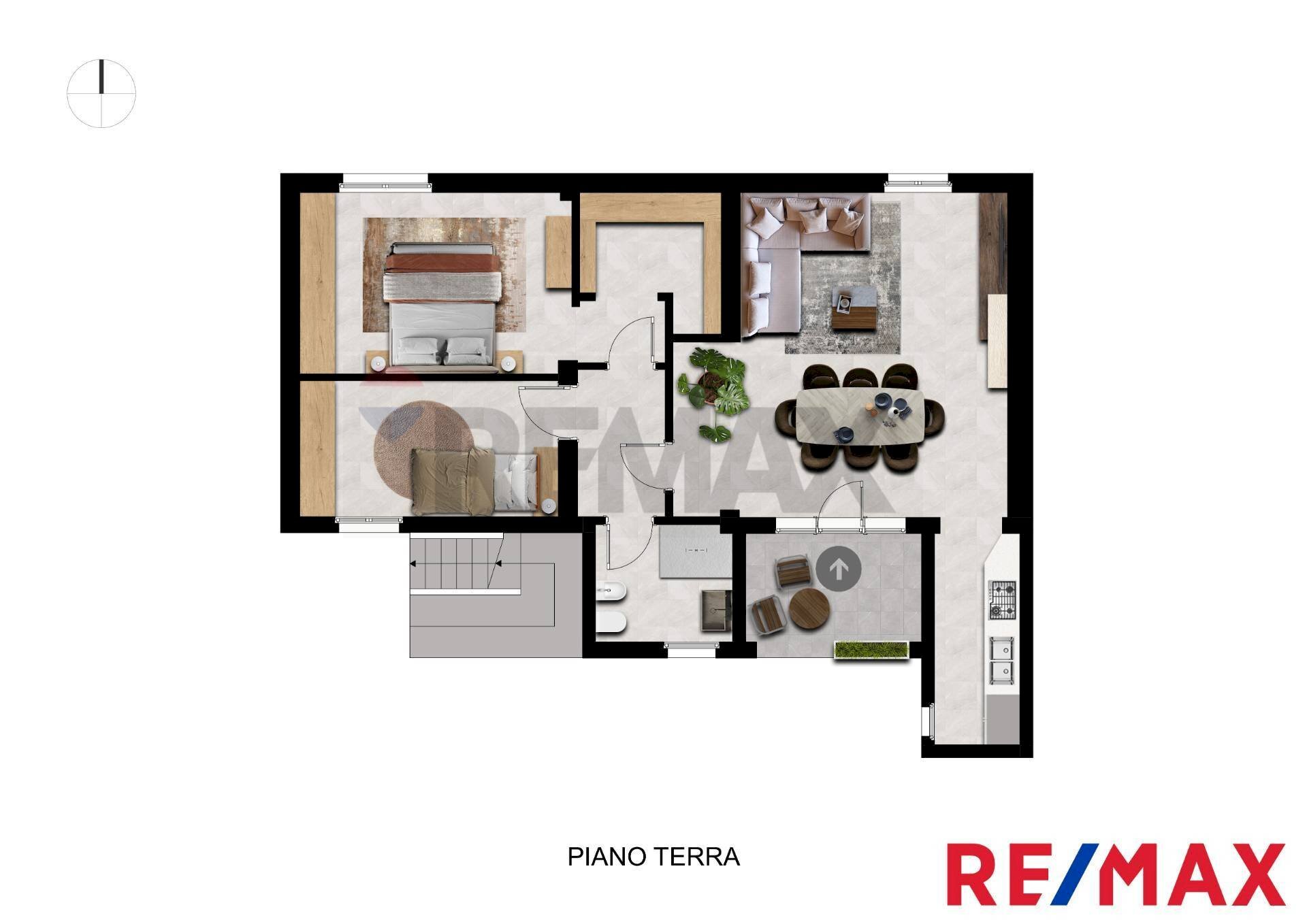 Pianta 2D - Casa semi indipendente Via Montello
 
21, Fagnano Olona - planimetria 1