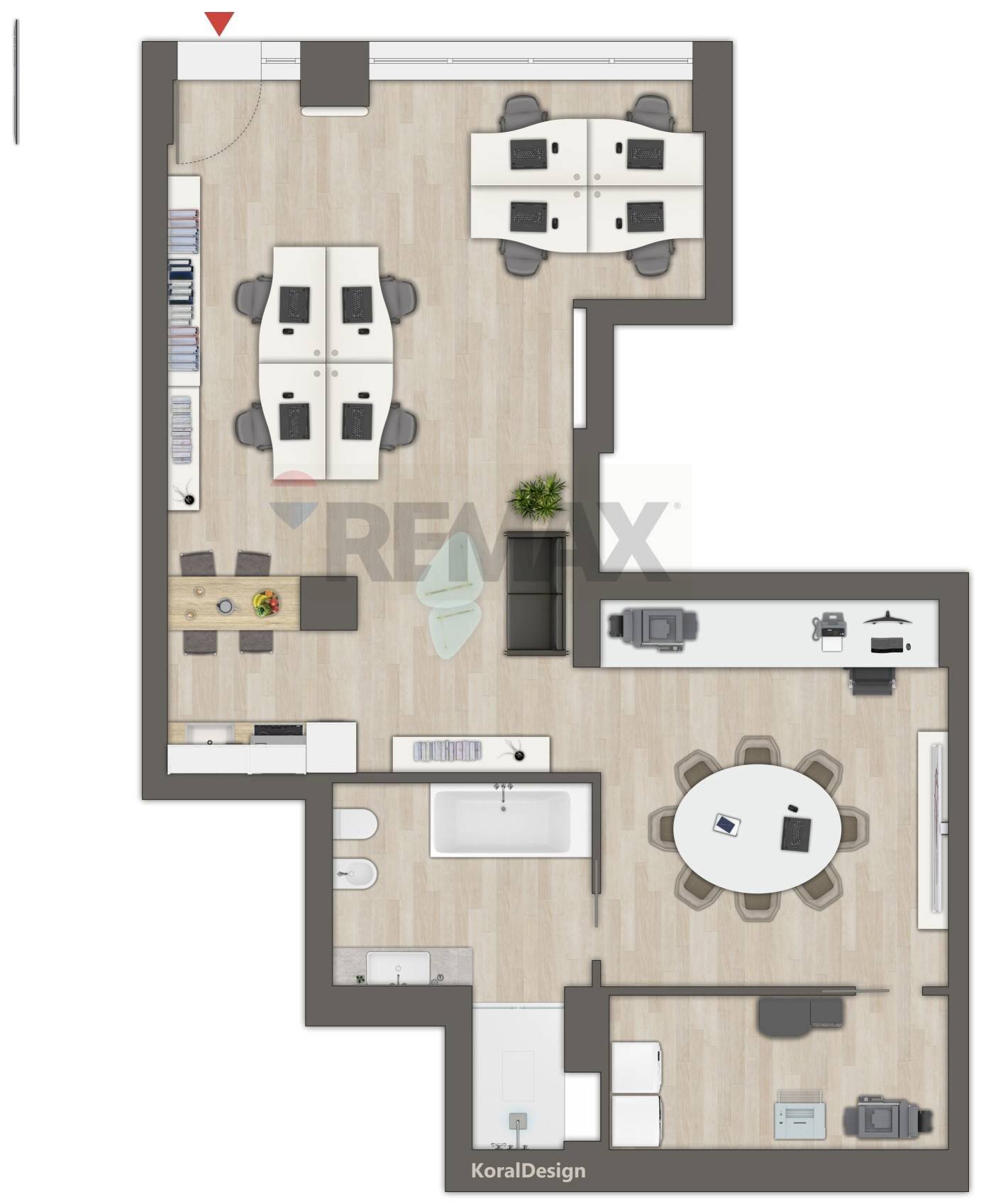 Pianta 2D - Ufficio Viale Coni Zugna
 
58, Milano - planimetria 1