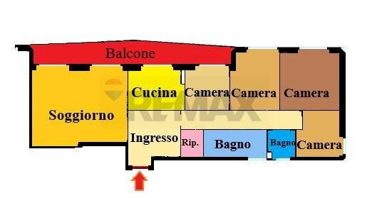 Pianta 2D - Apartment Via  Palestrina
 
20, Monza - floor plans 1
