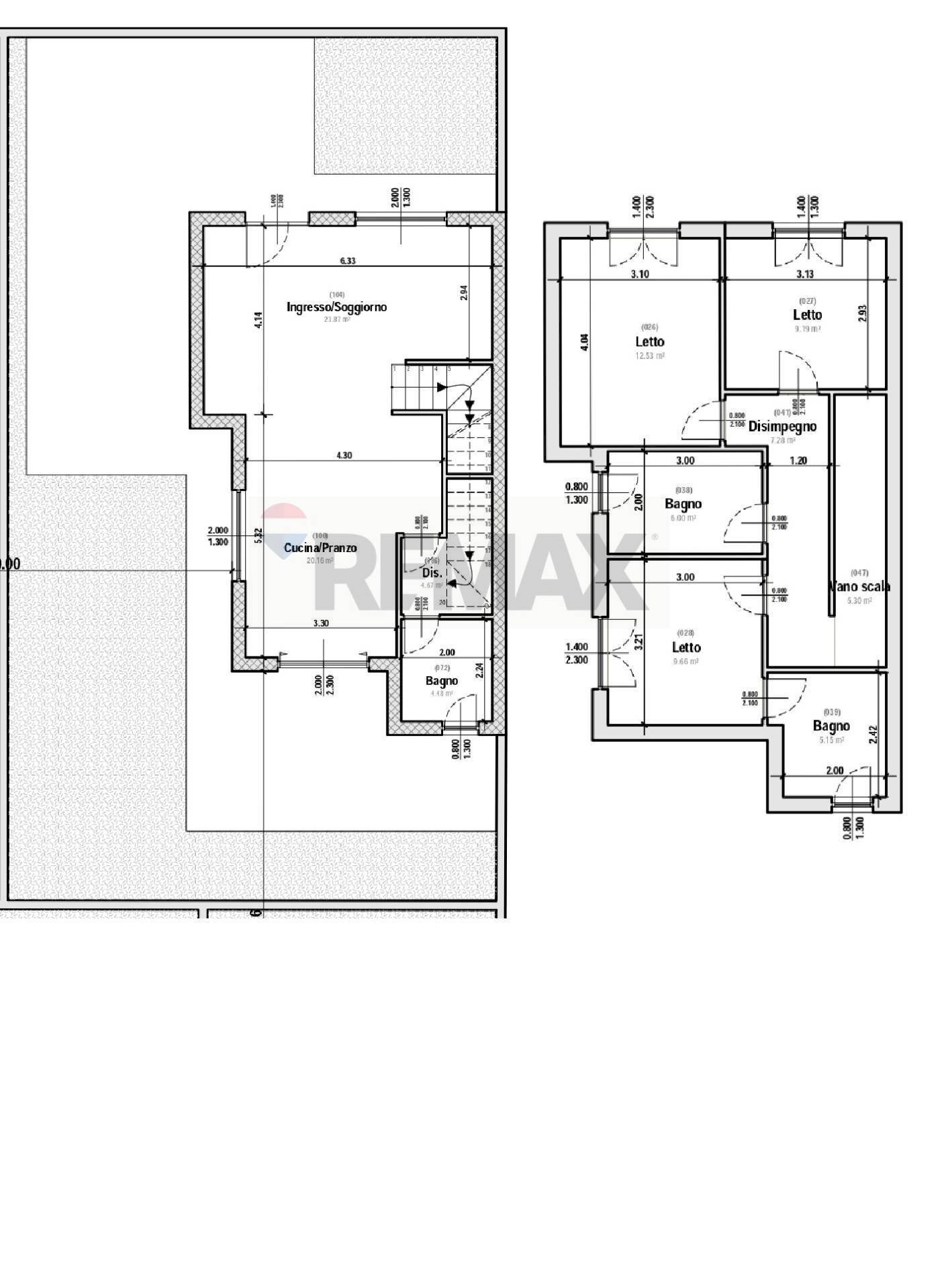 Pianta 2D - Villa via degli olita, Lecce - floor plans 1