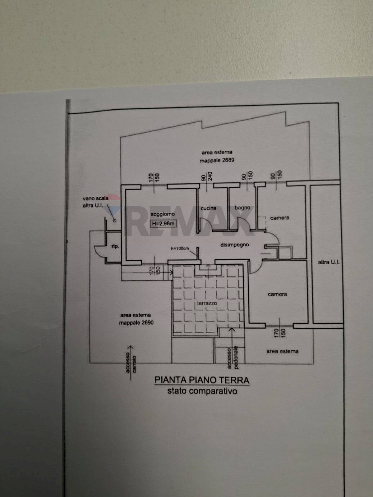 Pianta 2D - Trilocale Besozzo - planimetria 1