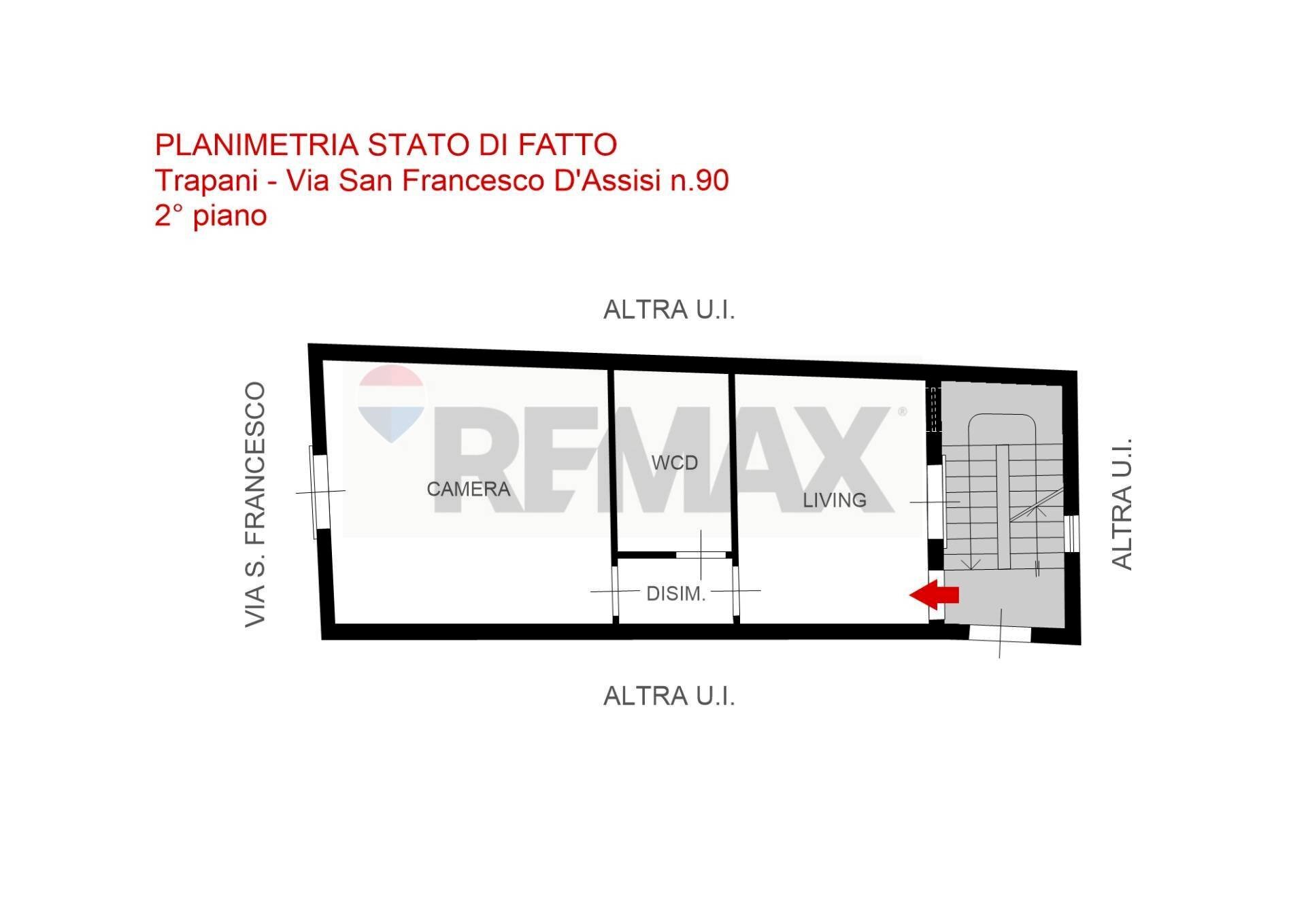 Planimetria - Bilocale via San Francesco D'Assisi
 
90, Trapani - planimetria 1