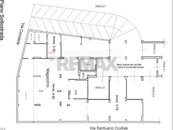 Pianta 2D - Locale Commerciale Via Conceria
 
88, Palermo - planimetria 1