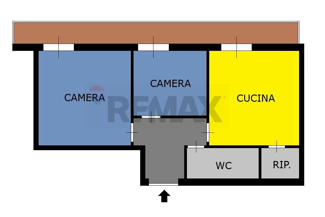 Pianta 2D - Trilocale Via Regina Margherita
 
72, Napoli - planimetria 1