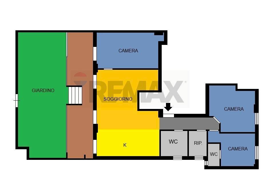 Pianta 2D - Quadrilocale Via Santa Maria Ai Monti
 
108, Napoli - planimetria 1