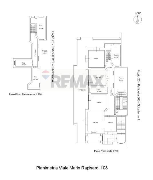 Pianta 2D - Appartamento Viale Mario Rapisardi
 
108, Catania - planimetria 1