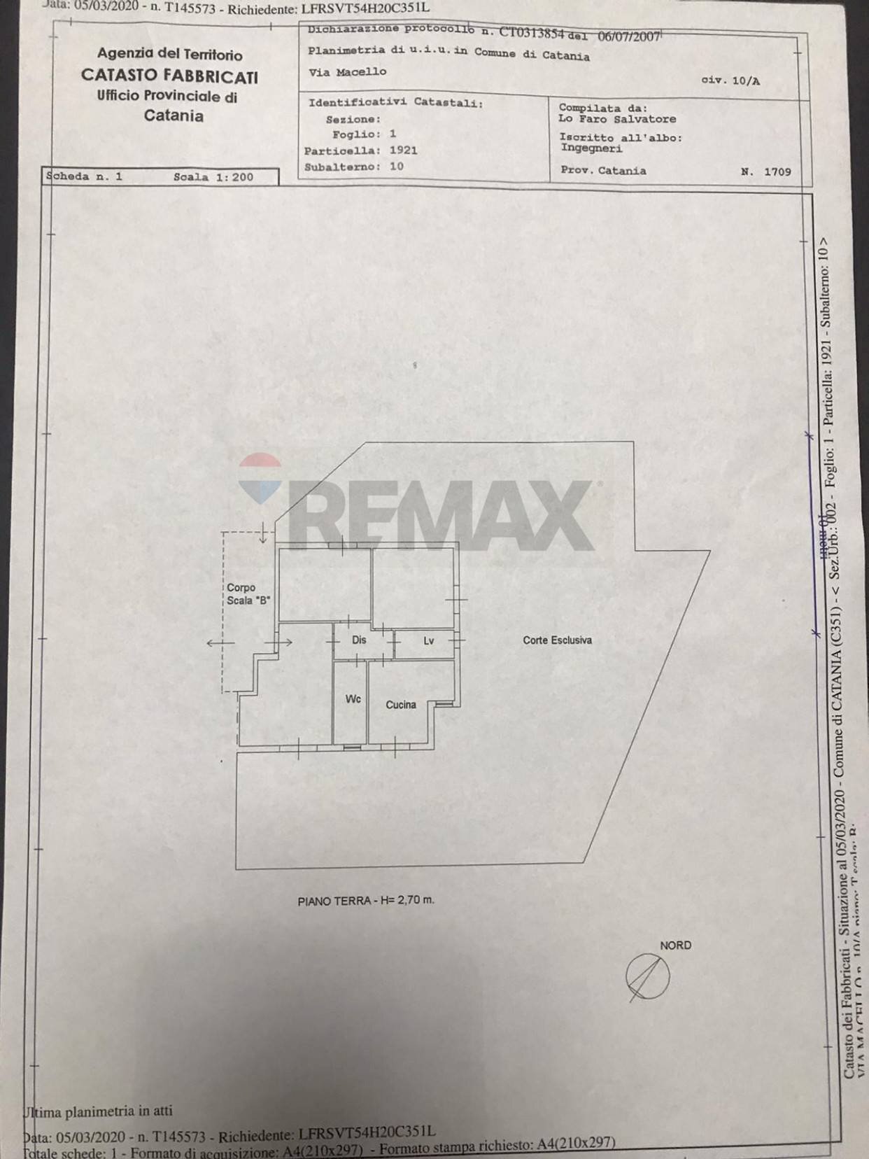 Pianta 2D - Appartamento Via Macello
 
10/A, Catania - planimetria 1