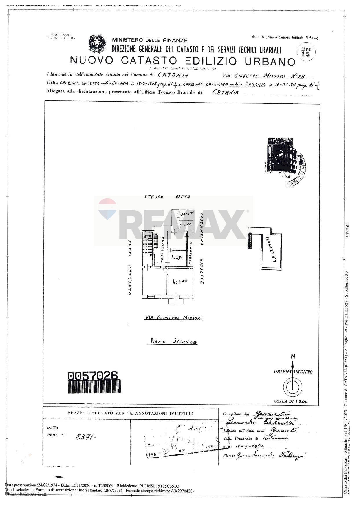 Pianta 2D - Trilocale Via Giuseppe Missori
 
28, Catania - planimetria 1