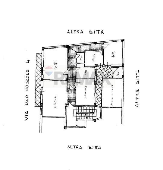 Pianta 2D - Quadrilocale VIA UGO FOSCOLO
 
4, Paterno - planimetria 1