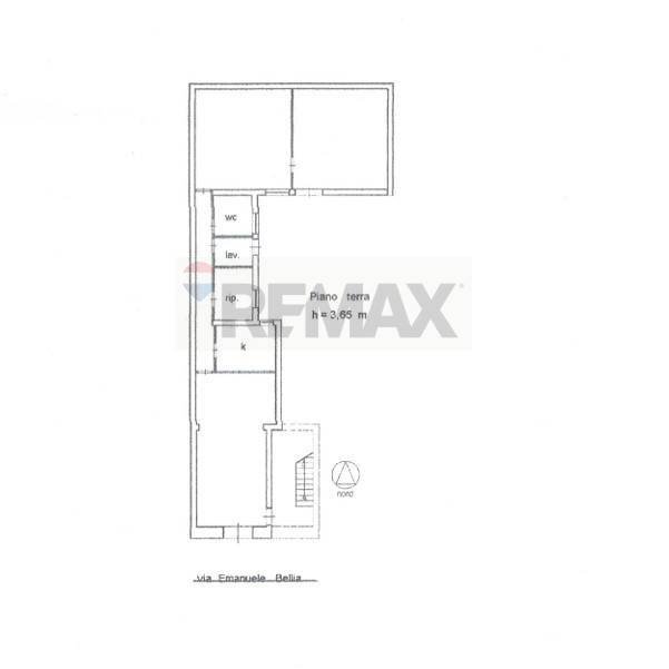 Pianta 2D - Quadrilocale Via Emanuele Bellia
 
116, Paterno - planimetria 1