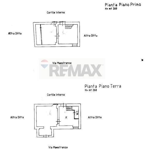Pianta 2D - Semi-detached house Via della Maestranza
 
116, Siracusa - floor plans 1