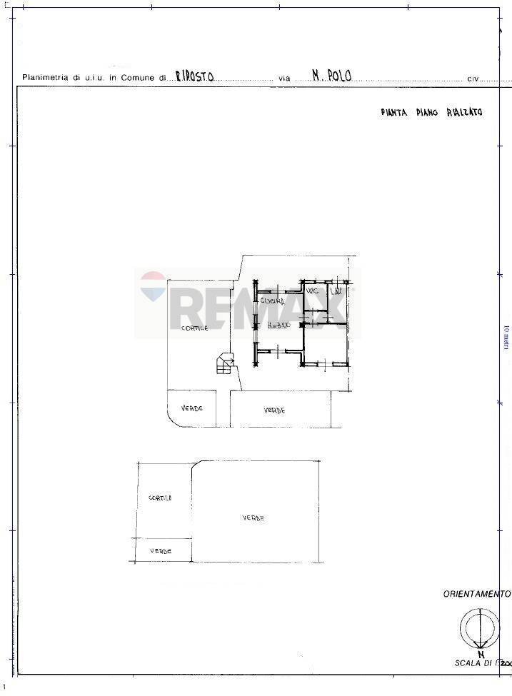 Pianta 2D - Trilocale via Marco Polo
 
21, Riposto - planimetria 1