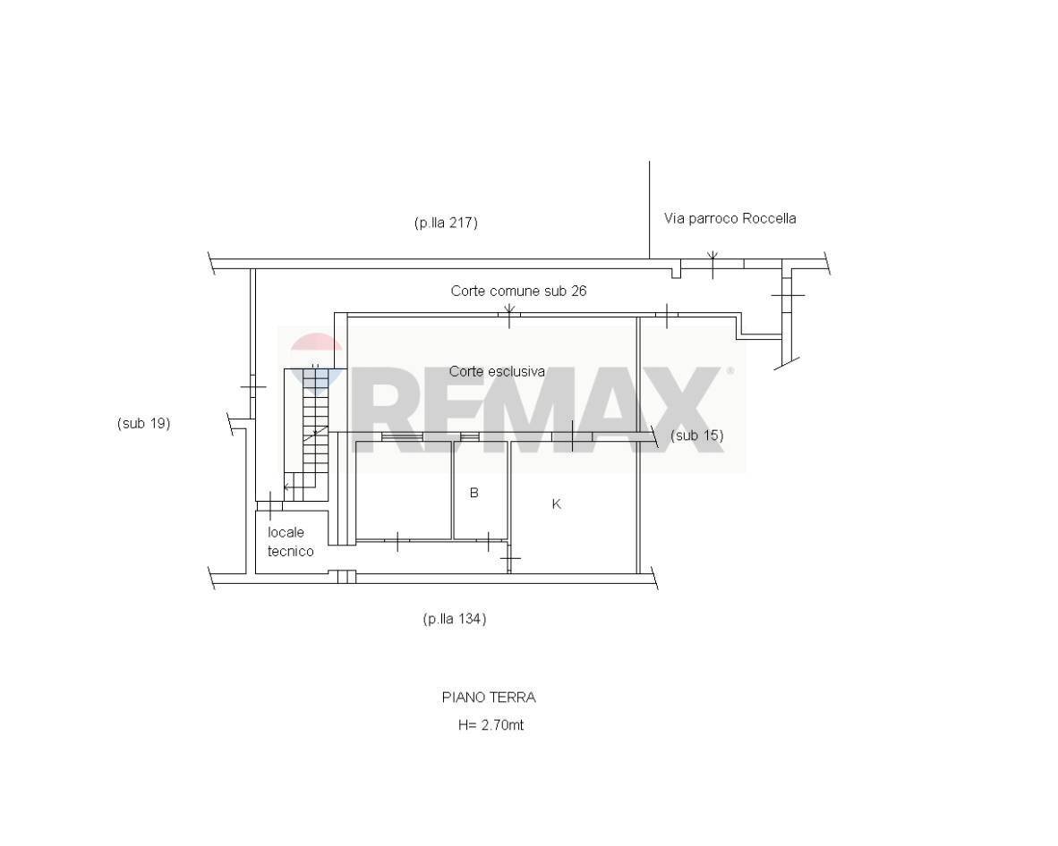 Pianta 2D - Bilocale Via Parroco Roccella
 
7, Belpasso - planimetria 1
