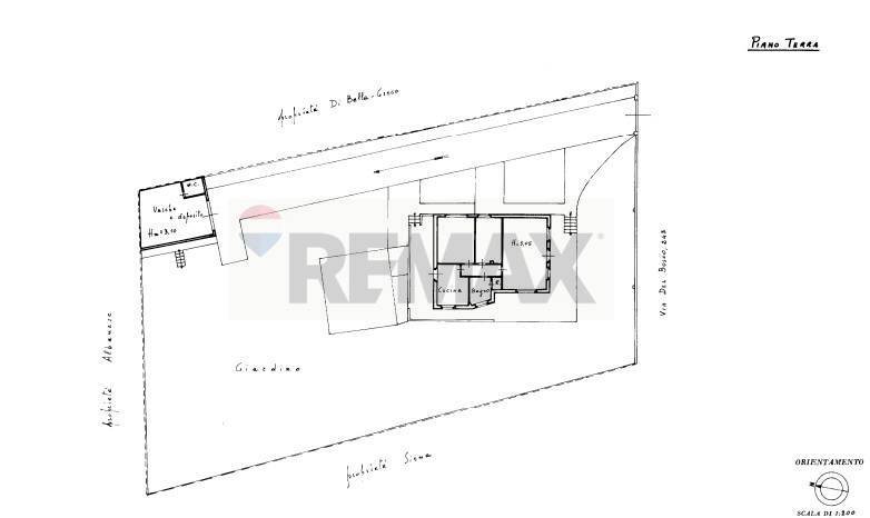 Pianta 2D - Villa Via De Pretis, Mascalucia - planimetria 1