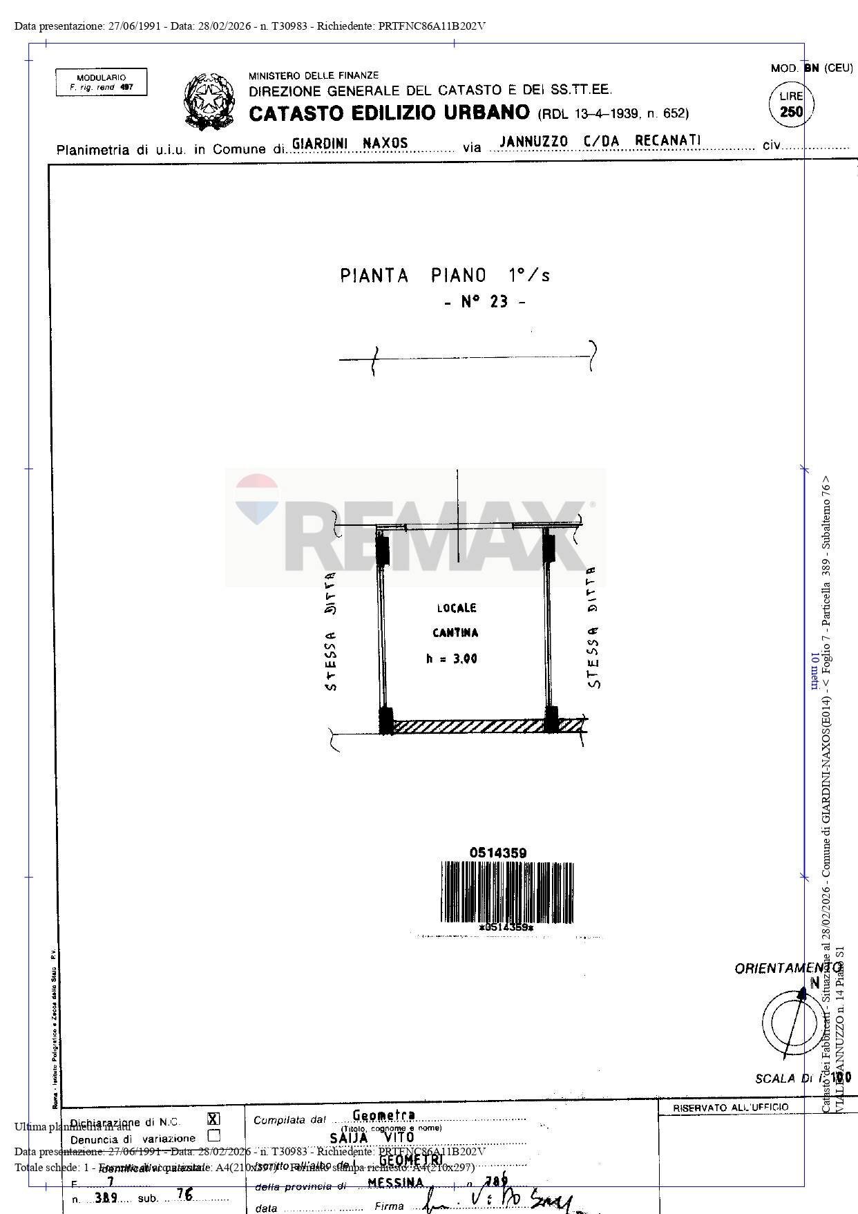Pianta 2D - Apartment Viale Jannuzzo
 
6, Giardini-Naxos - floor plans 1