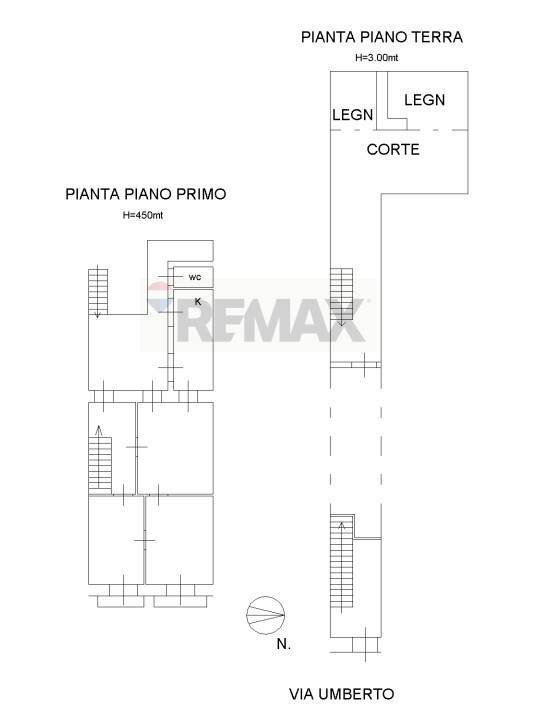 Pianta 2D - Casa indipendente Via Umberto
 
80, Fiumefreddo di Sicilia - planimetria 1