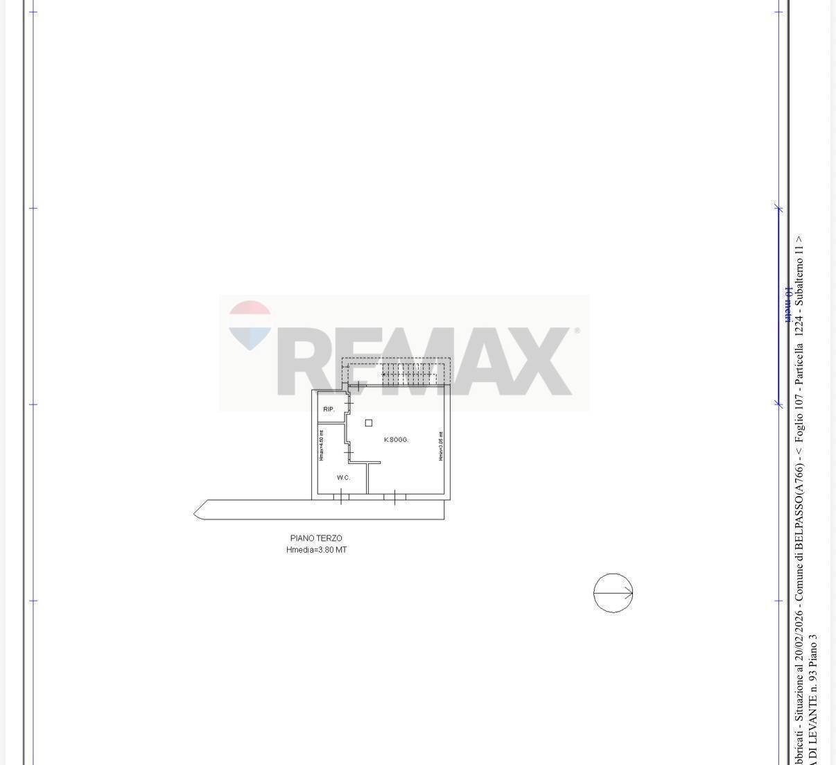 Pianta 2D - Monolocale Via II Retta levante
 
93, Belpasso - planimetria 1