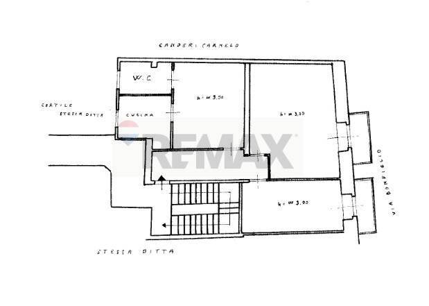 Pianta 2D - Trilocale via bonfiglio
 
14, Catania - planimetria 1