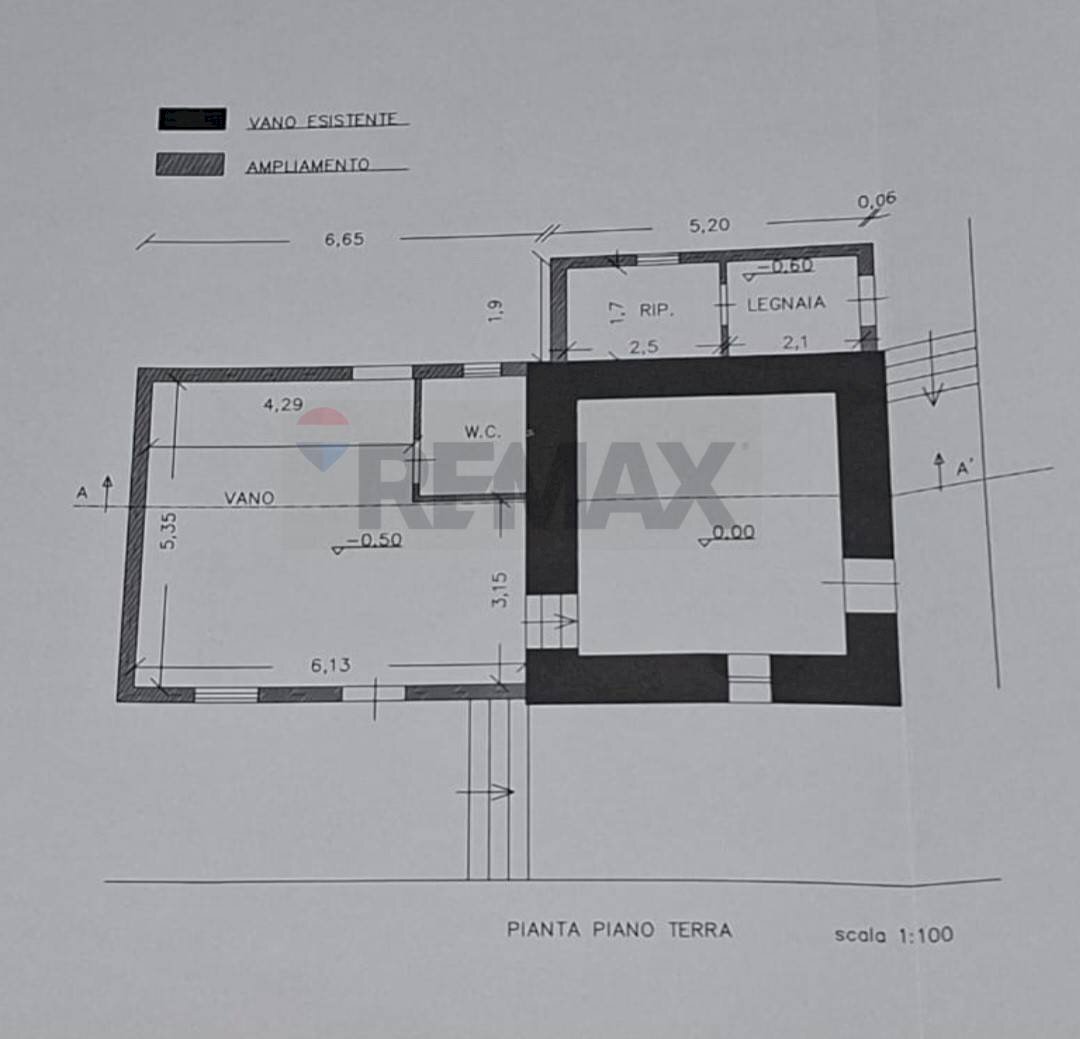 Pianta 2D - Villa Via Montarello
 
20, Pedara - planimetria 1
