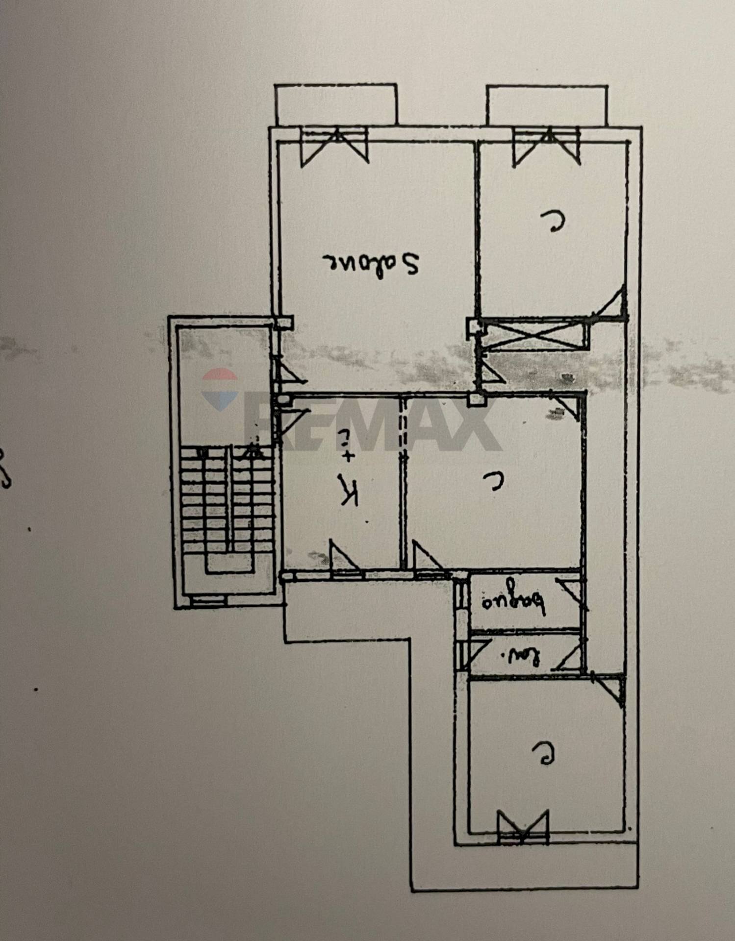 Pianta 2D - Quadrilocale via Libertà
 
32, Aci Catena - planimetria 1