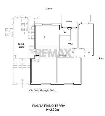 Pianta 2D - Trilocale Viale Delle Medaglie D'oro
 
84, Catania - planimetria 1