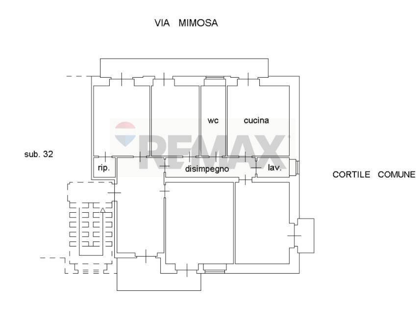 Pianta 2D - Appartamento Via Cesare Beccaria
 
12, Catania - planimetria 1