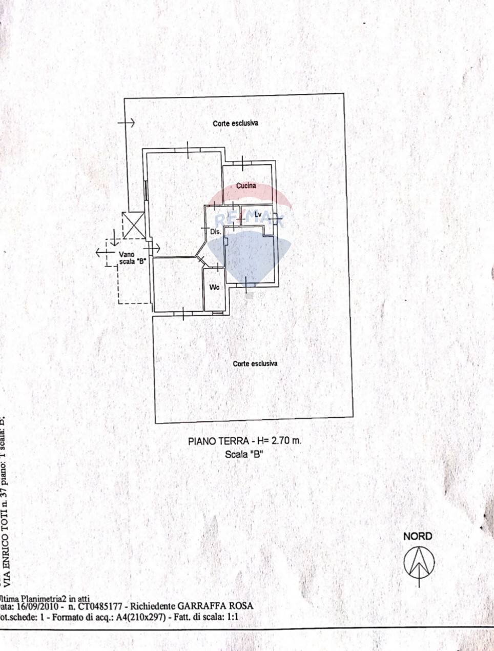 Pianta 2D - Quadrilocale Via Enrico Toti
 
37, Motta Sant'Anastasia - planimetria 1