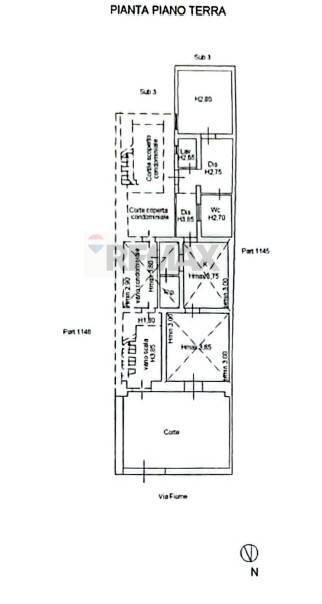 Pianta 2D - Casa semi indipendente Via Fiume
 
21/23, Catania - foto 3