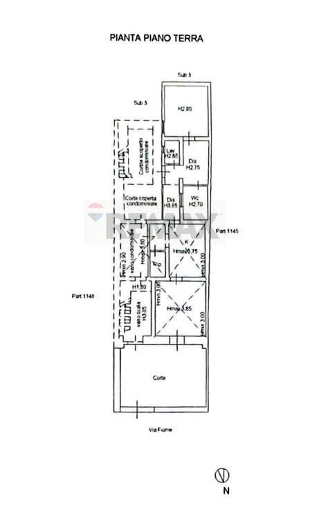 Pianta 2D - Independent house Via Rosolino Pilo
 
120, Paterno - floor plans 1