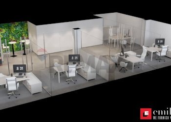 Pianta 3D - Ufficio Via Della Repubblica
 
58, Bari - foto 2