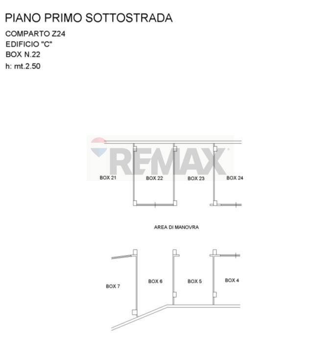 Pianta 2D - Box Via Fosso della Crescenza
 
60, Roma - planimetria 1
