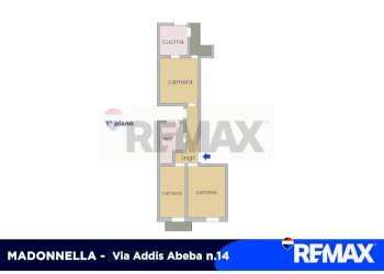 Pianta 2D - Three-room apartment Via Addis Abeba
 
14, Bari - photo 2