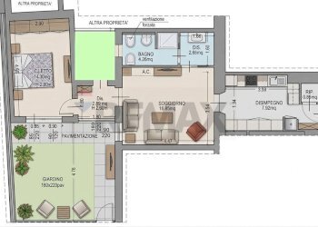 Pianta 2D - Bilocale Via Di Grotte Celoni
 
10, Roma - foto 1