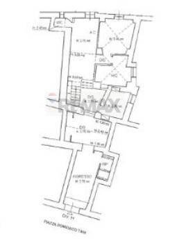 Pianta 2D - Quadrilocale piazza Domenico Tani
 
11, Tivoli - planimetria 1