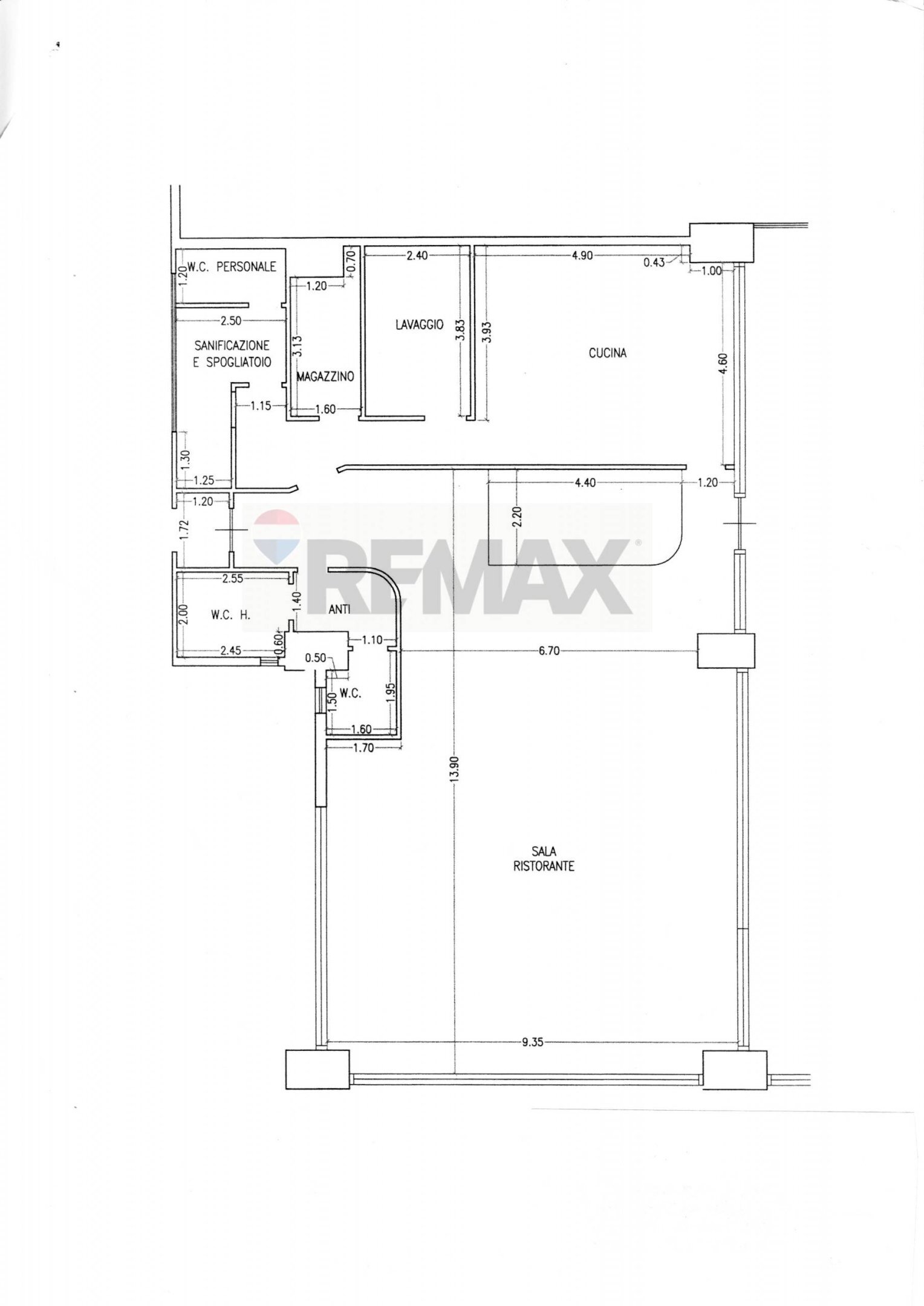 Pianta 2D - Locale Commerciale Via delle Querce
 
15, Bastia Umbra - planimetria 1