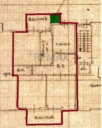 Pianta 2D - Quadrilocale Via Ardengo Soffici
 
9, Firenze - planimetria 1