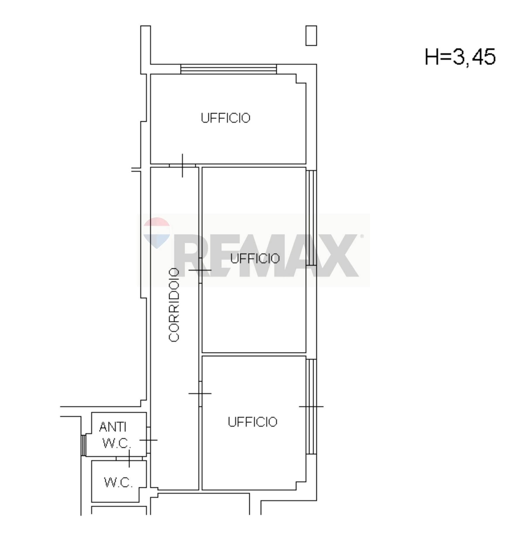 Pianta 2D - Ufficio Viale Autonomia
 
18, Caltagirone - planimetria 1