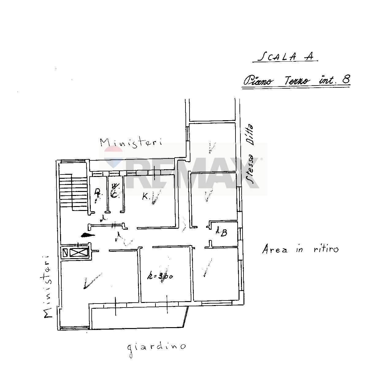 Pianta 2D - Appartamento Catania - planimetria 1